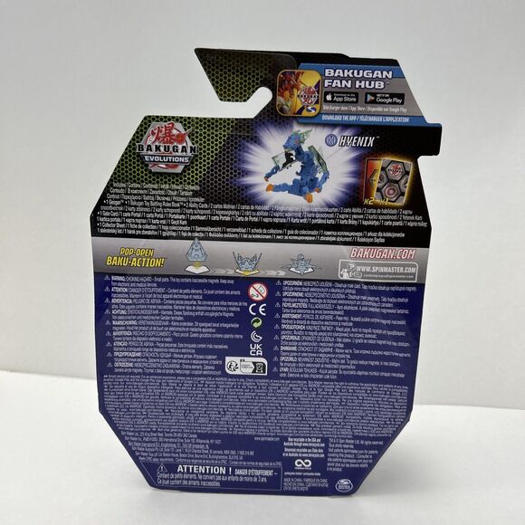 Bakugan Evolutions Geogan Hyenix Baku-Action Figure with Cards by Spin Master - Picture 6 of 9